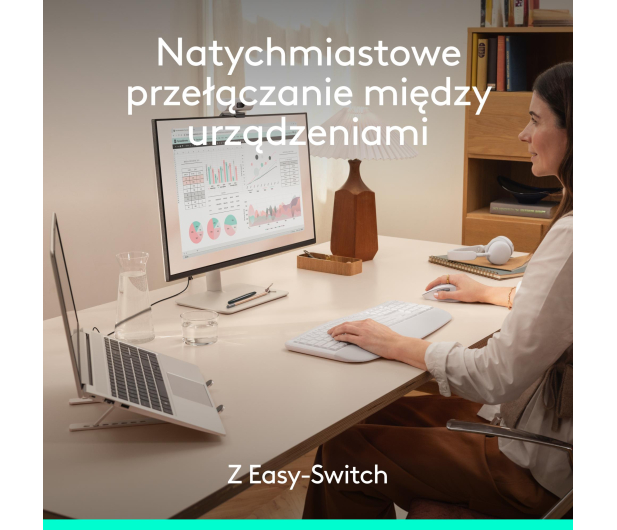 Logitech Signature Comfort Plus MK880 biały - 1533425 - zdjęcie 9